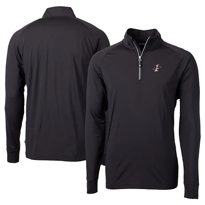 Men's Cutter & Buck Albuquerque Isotopes Adapt Eco Knit Stretch Recycled Big Tall Quarter-Zip Pullover Top
