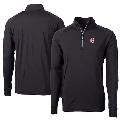 Men's Cutter & Buck Birmingham Barons Adapt Eco Knit Stretch Recycled Big Tall Quarter-Zip Pullover Top