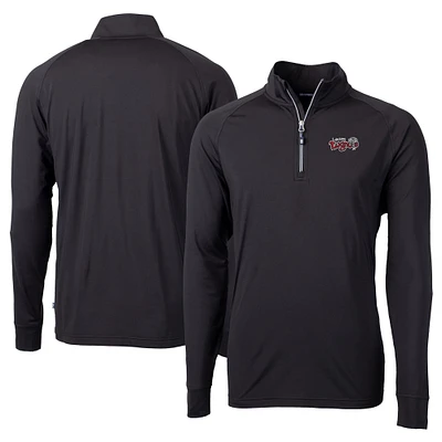 Men's Cutter & Buck Lansing Lugnuts Adapt Eco Knit Stretch Recycled Big Tall Quarter-Zip Pullover Top