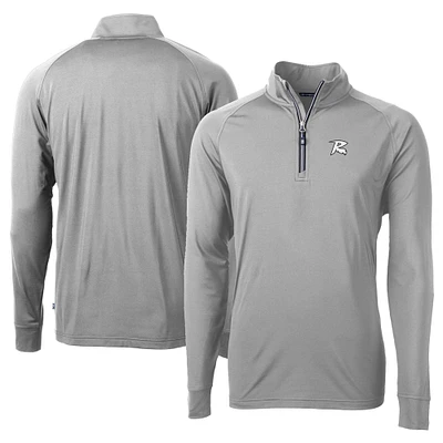 Men's Cutter & Buck Richmond Flying Squirrels Adapt Eco Knit Stretch Recycled Big Tall Quarter-Zip Pullover Top