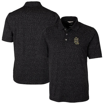 Men's Cutter & Buck Salt Lake Bees Big Tall DryTec Advantage Tri-Blend Space Dye Polo