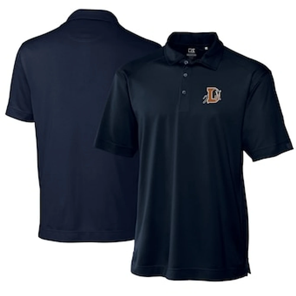 Men's Cutter & Buck Navy Durham Bulls Big & Tall DryTec Genre Textured Solid Polo