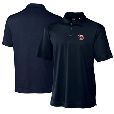 Men's Cutter & Buck Navy Louisville Bats Big & Tall DryTec Genre Textured Solid Polo