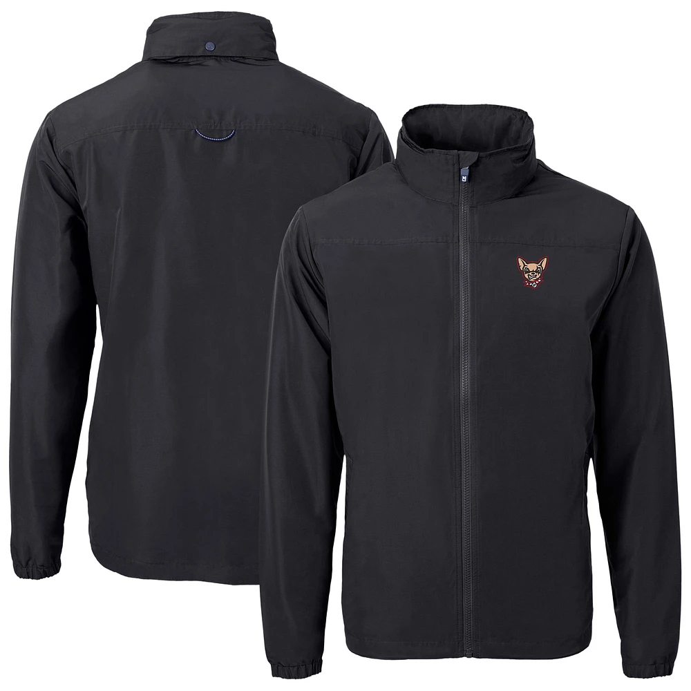 Men's Cutter & Buck El Paso Chihuahuas Big Tall Charter Eco Knit Recycled Full-Zip Jacket