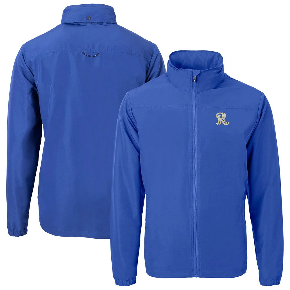 Men's Cutter & Buck Frisco RoughRiders Big Tall Charter Eco Knit Recycled Full-Zip Jacket