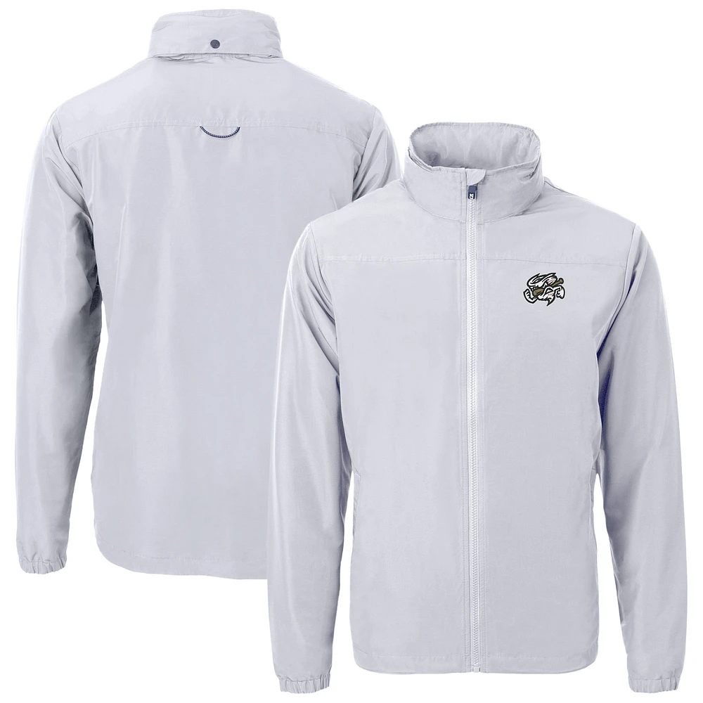 Men's Cutter & Buck Omaha Storm Chasers Big Tall Charter Eco Knit Recycled Full-Zip Jacket