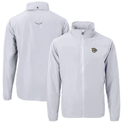 Men's Cutter & Buck Lehigh Valley IronPigs Big Tall Charter Eco Knit Recycled Full-Zip Jacket