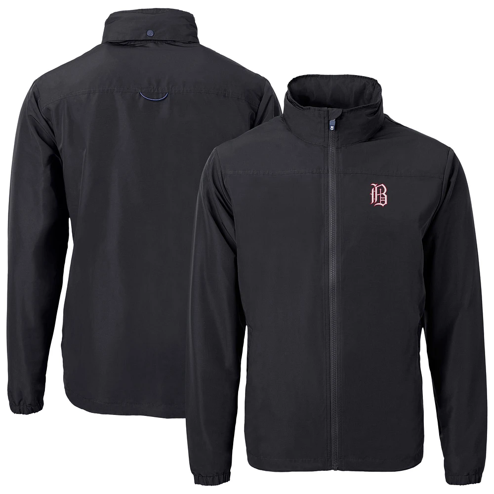 Men's Cutter & Buck Birmingham Barons Big Tall Charter Eco Knit Recycled Full-Zip Jacket