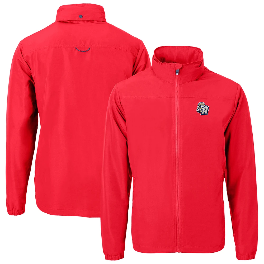 Men's Cutter & Buck San Antonio Missions Big Tall Charter Eco Knit Recycled Full-Zip Jacket