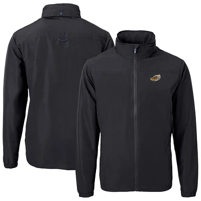 Men's Cutter & Buck Akron RubberDucks Big Tall Charter Eco Knit Recycled Full-Zip Jacket