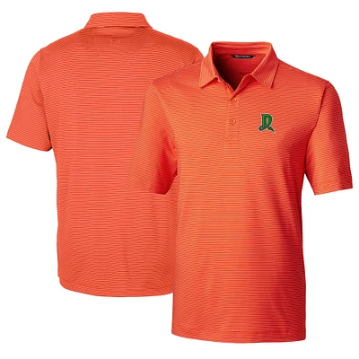 Men's Cutter & Buck Orange Dayton Dragons Big Tall Forge Pencil Stripe Stretch Polo