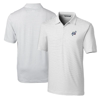 Men's Cutter & Buck White Reading Fightin Phils Big Tall Forge Pencil Stripe Stretch Polo