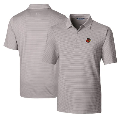 Men's Cutter & Buck Gray Rochester Red Wings Big Tall Forge Pencil Stripe Stretch Polo