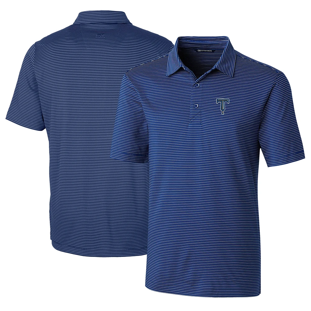 Men's Cutter & Buck Tulsa Drillers Big Tall Forge Pencil Stripe Stretch Polo