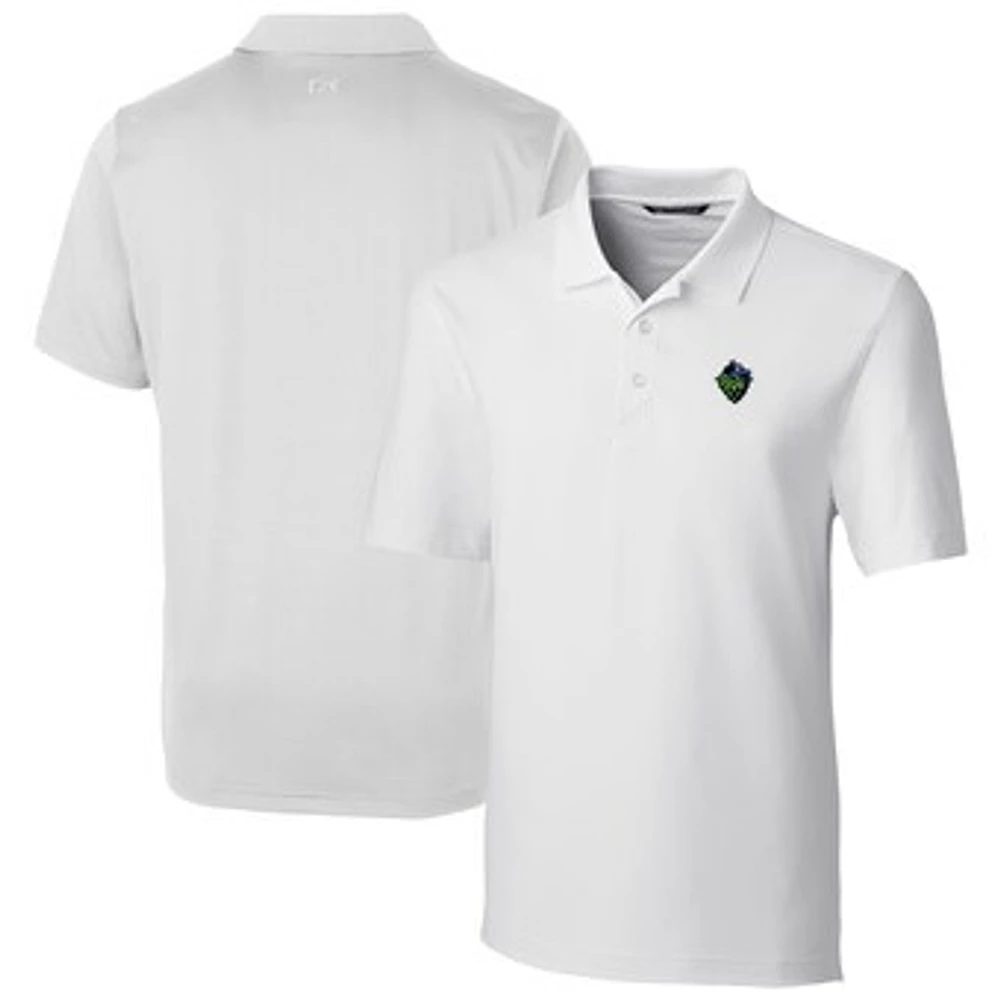 Men's Cutter & Buck White Hillsboro Hops Big Tall DryTec Forge Stretch Polo