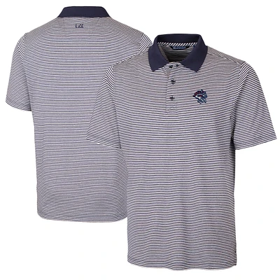 Men's Cutter & Buck Navy Binghamton Rumble Ponies Big Tall Forge Tonal Stripe Stretch Polo