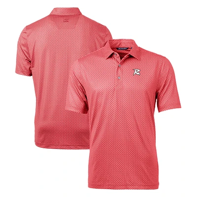 Men's Cutter & Buck Richmond Flying Squirrels Big & Tall Pike Banner Print Stretch Polo