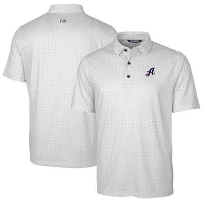 Men's Cutter & Buck Charcoal Reno Aces Big & Tall DryTec Pike Double Dot Print Stretch Polo
