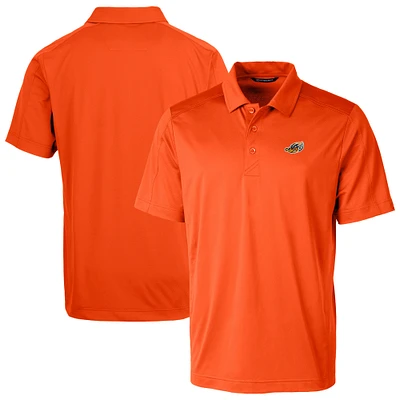 Men's Cutter & Buck Orange Akron RubberDucks Big Tall Prospect Textured Stretch Polo