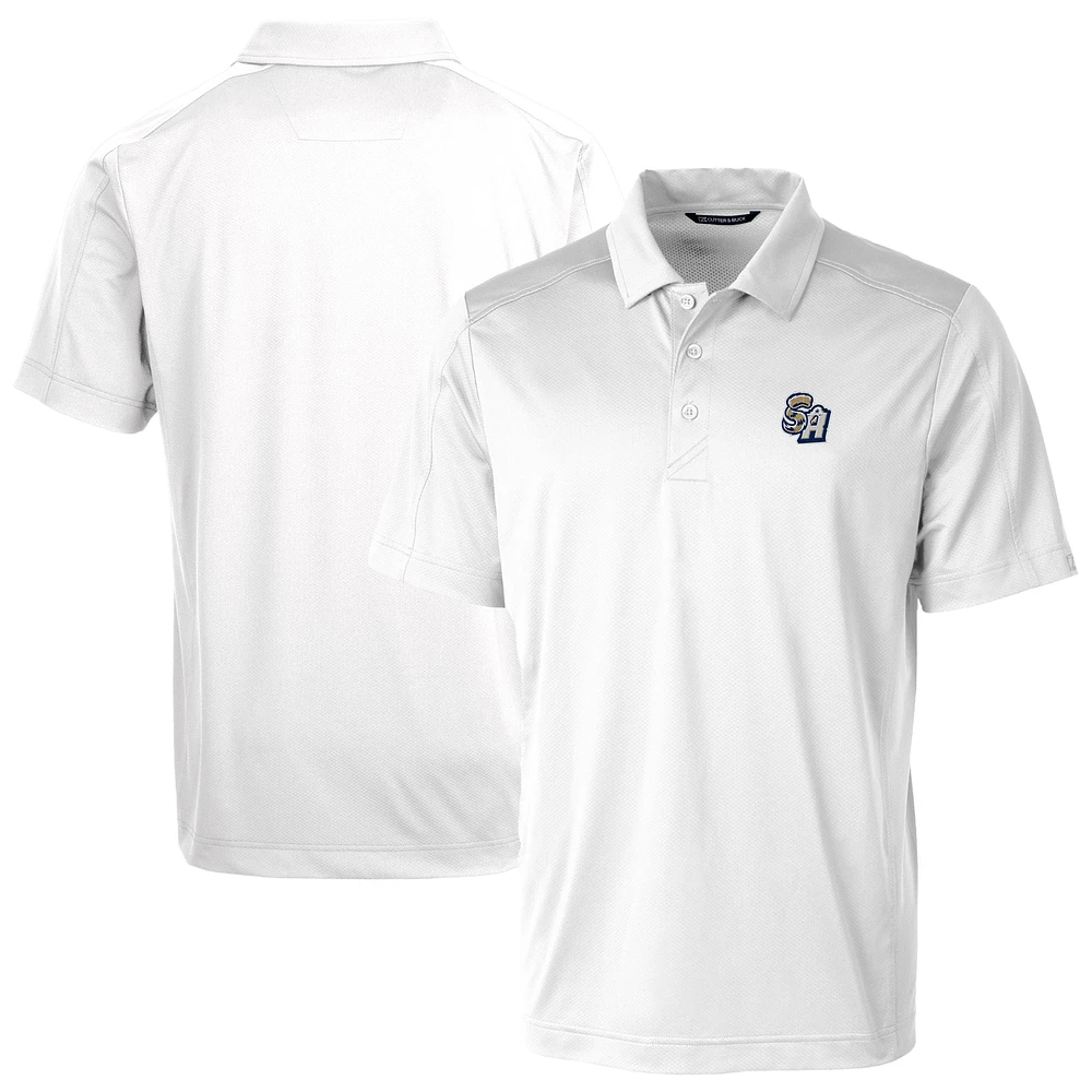 Men's Cutter & Buck White San Antonio Missions Big Tall Prospect Textured Stretch Polo