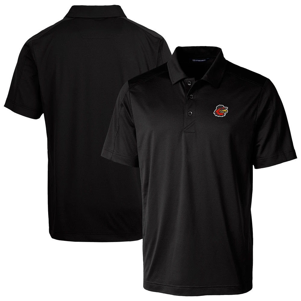 Men's Cutter & Buck Black Rochester Red Wings Big Tall Prospect Textured Stretch Polo