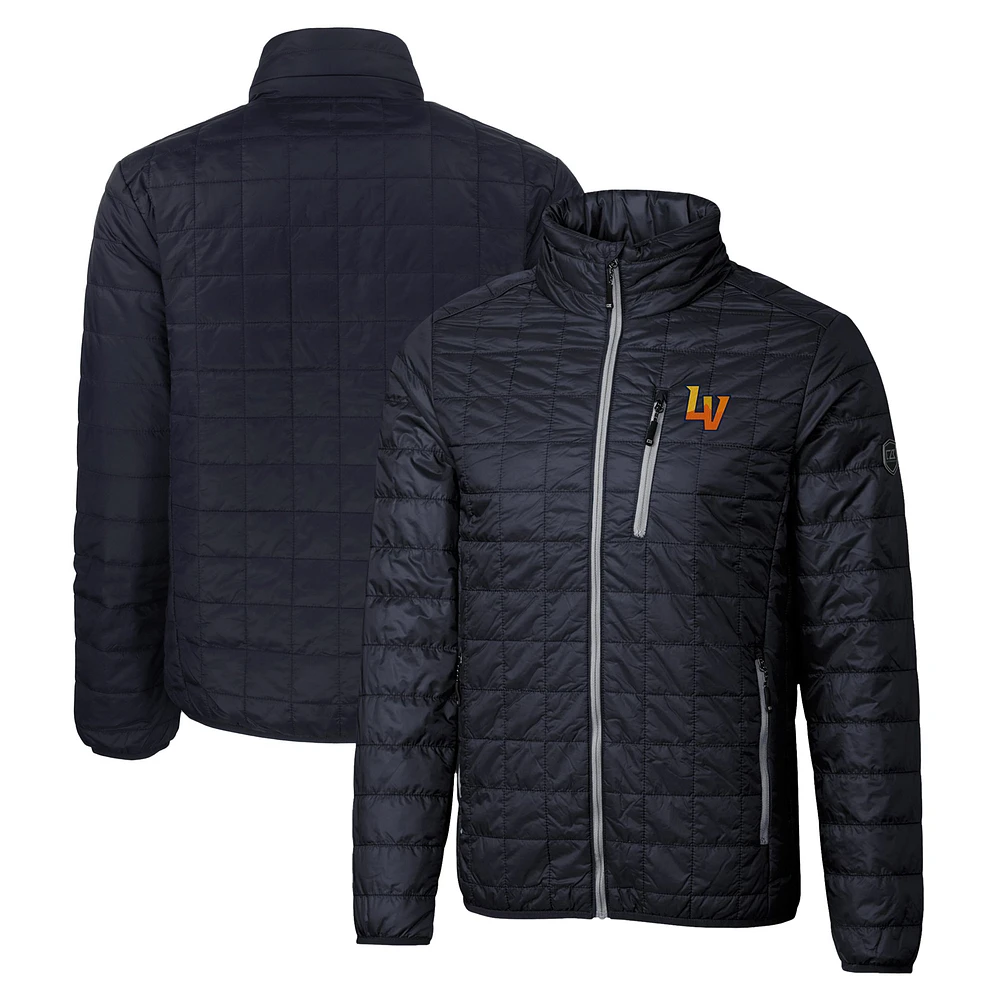 Men's Cutter & Buck Navy Las Vegas Aviators Rainier PrimaLoft Big Tall Eco Insulated Full-Zip Puffer Jacket