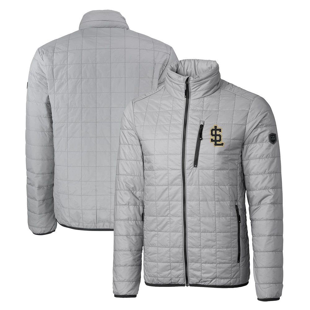 Men's Cutter & Buck Salt Lake Bees Rainier PrimaLoft Big Tall Eco Insulated Full-Zip Puffer Jacket