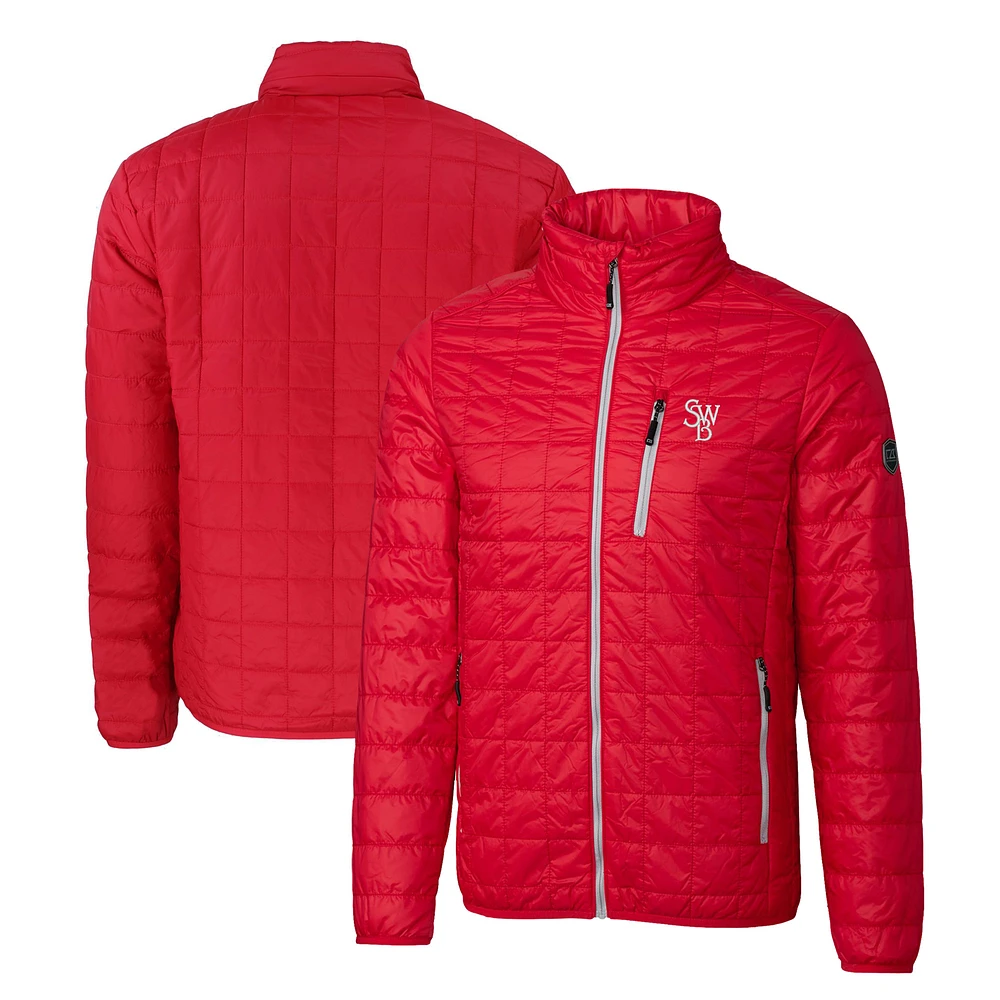 Men's Cutter & Buck Scranton Wilkes-Barre RailRiders Rainier PrimaLoft Big Tall Eco Insulated Full-Zip Puffer Jacket