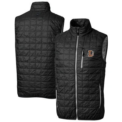 Men's Cutter & Buck Durham Bulls Rainier PrimaLoft Big Tall Eco Insulated Full-Zip Puffer Vest