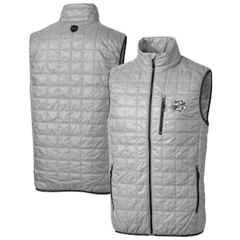 Men's Cutter & Buck Omaha Storm Chasers Rainier PrimaLoft Big Tall Eco Insulated Full-Zip Puffer Vest