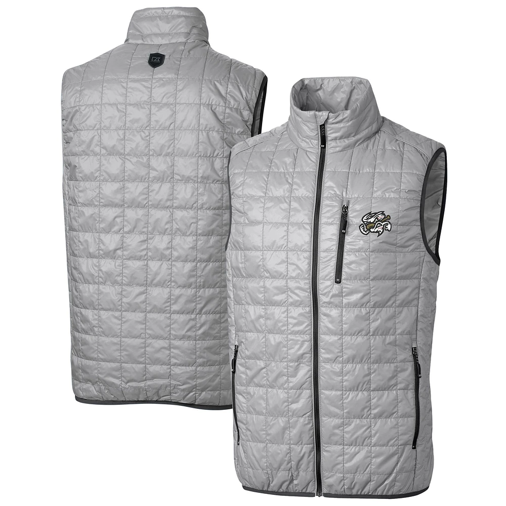 Men's Cutter & Buck Omaha Storm Chasers Rainier PrimaLoft Big Tall Eco Insulated Full-Zip Puffer Vest