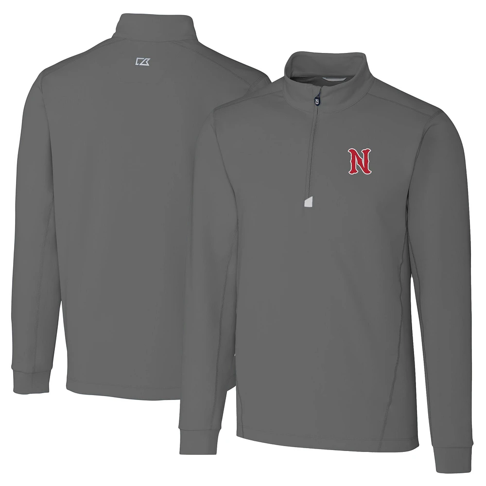 Men's Cutter & Buck Nashville Sounds Big Tall Traverse Stretch Quarter-Zip Top
