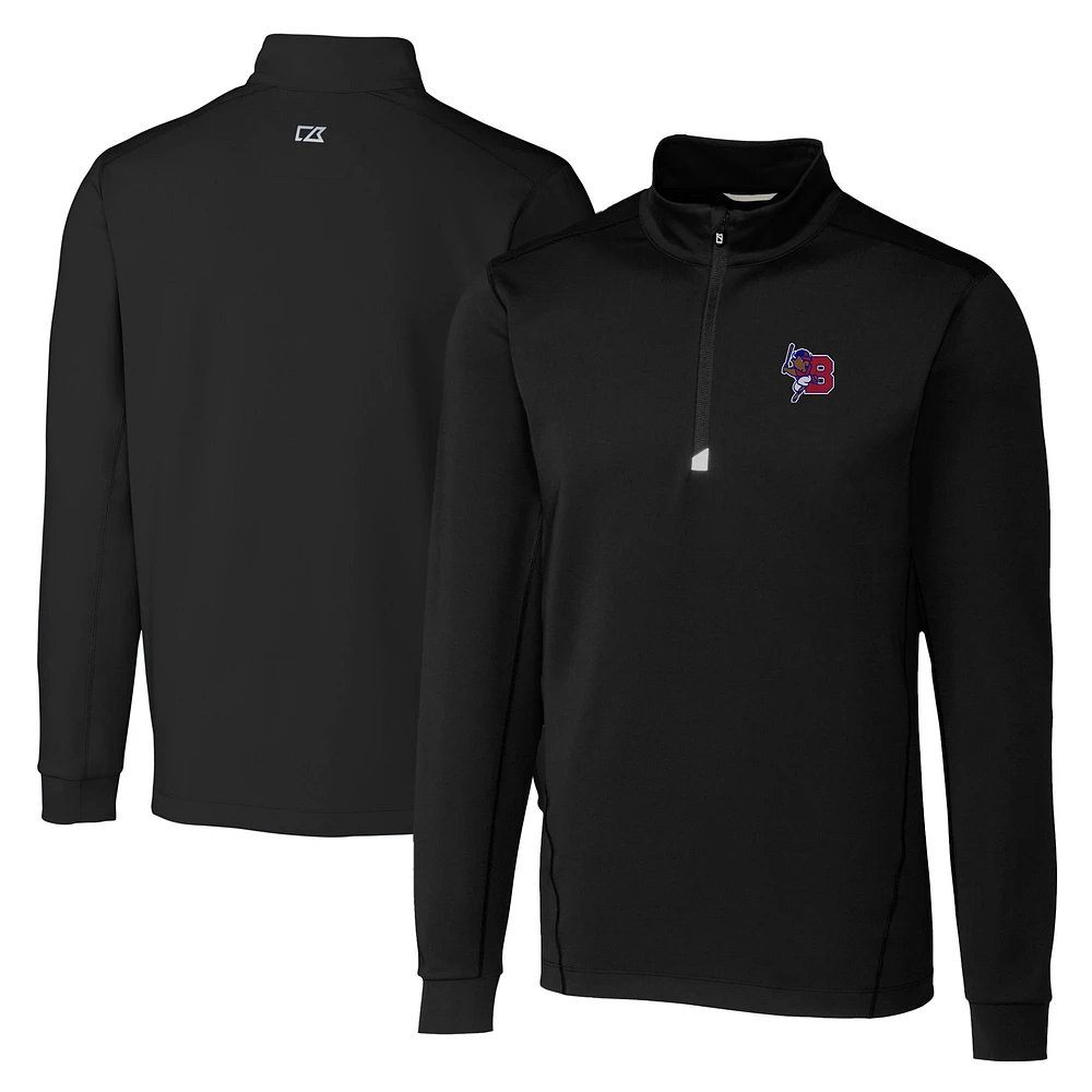 Men's Cutter & Buck Buffalo Bisons Big Tall Traverse Stretch Quarter-Zip Top
