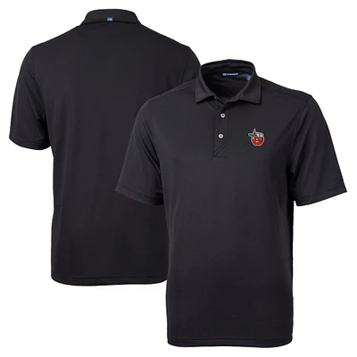 Men's Cutter & Buck Black Fort Wayne TinCaps Big Tall Virtue Eco Pique Recycled Polo