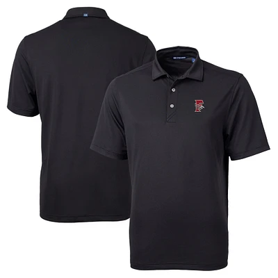 Men's Cutter & Buck Black Fresno Grizzlies Big Tall Virtue Eco Pique Recycled Polo