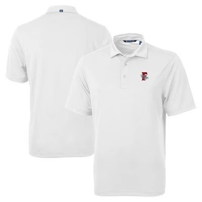 Men's Cutter & Buck White Fresno Grizzlies Big Tall Virtue Eco Pique Recycled Polo