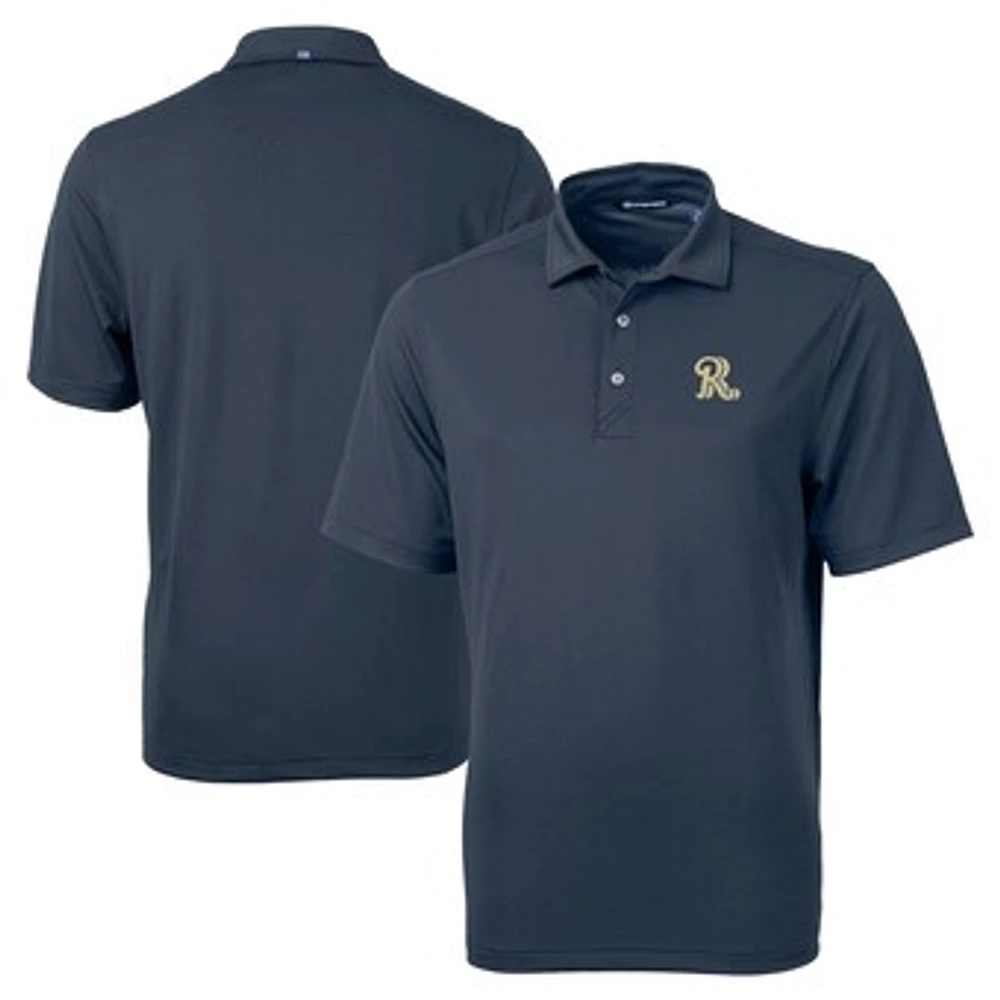 Men's Cutter & Buck Navy Frisco RoughRiders Big Tall Virtue Eco Pique Recycled Polo