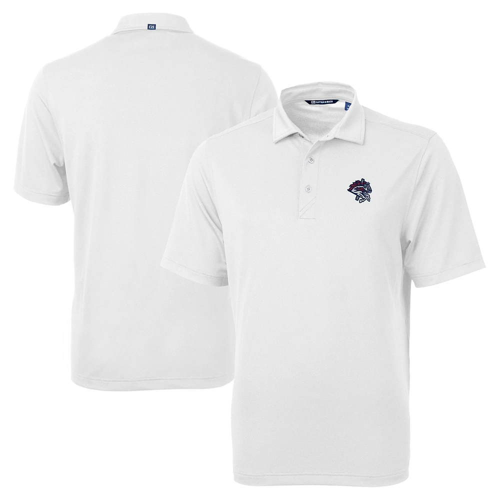 Men's Cutter & Buck White Binghamton Rumble Ponies Big Tall Virtue Eco Pique Recycled Polo