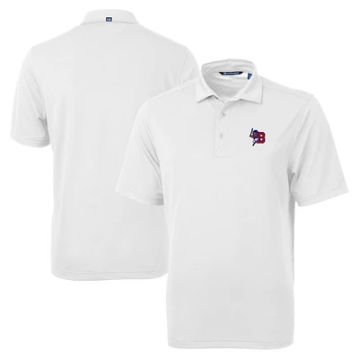 Men's Cutter & Buck White Buffalo Bisons Big Tall Virtue Eco Pique Recycled Polo