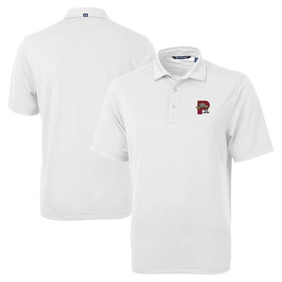 Men's Cutter & Buck White Portland Sea Dogs Big Tall Virtue Eco Pique Recycled Polo
