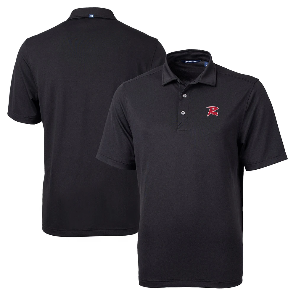 Men's Cutter & Buck Black Richmond Flying Squirrels Big Tall Virtue Eco Pique Recycled Polo