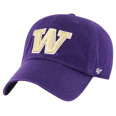 Youth '47 Purple Washington Huskies Clean Up Adjustable Hat