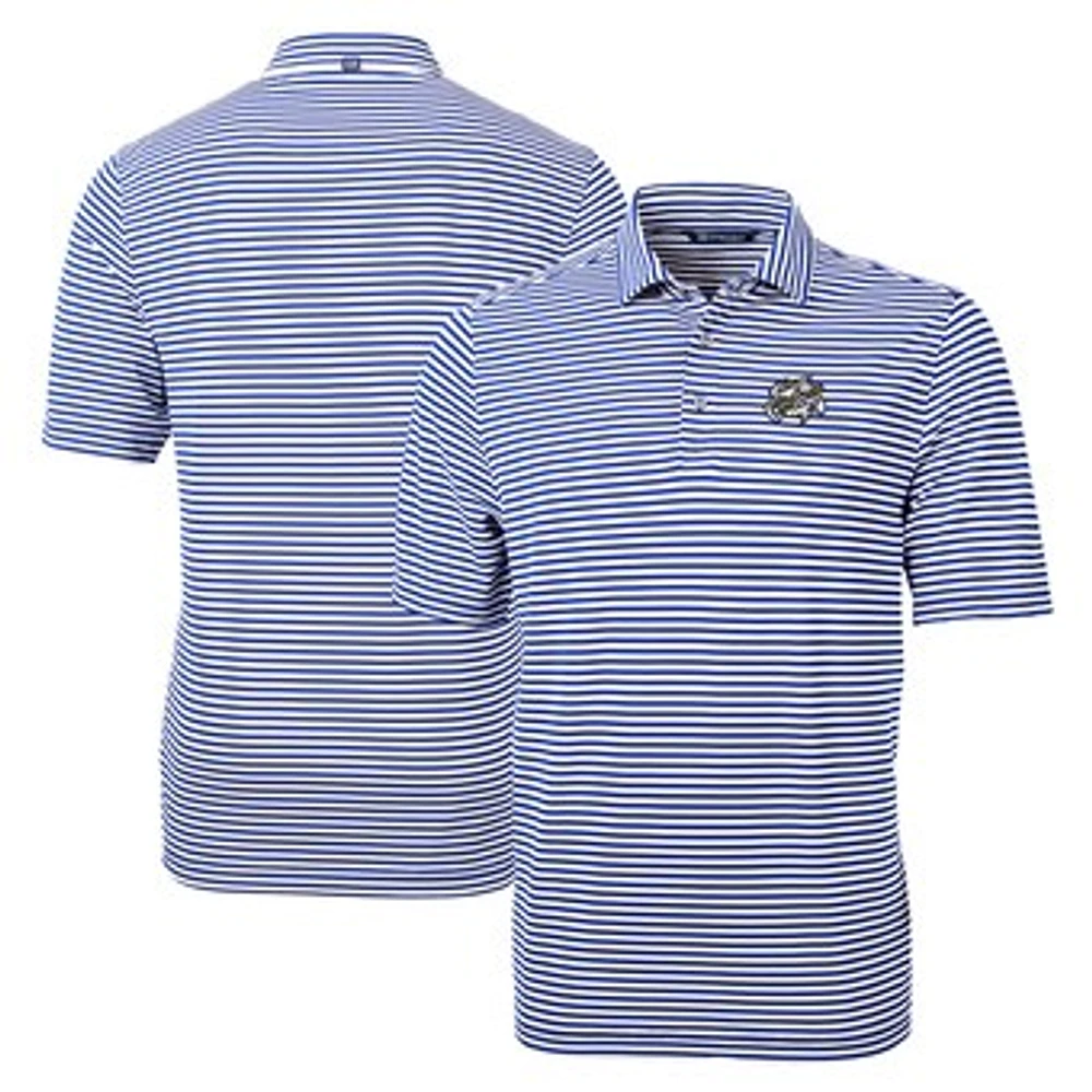 Men's Cutter & Buck Omaha Storm Chasers Big Tall Virtue Eco Pique Stripe Recycled DryTec Polo