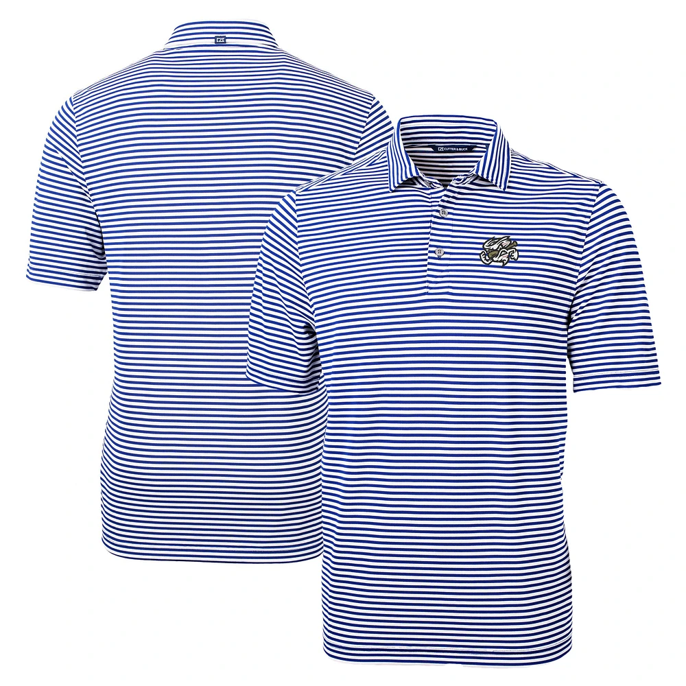 Men's Cutter & Buck Omaha Storm Chasers Big Tall Virtue Eco Pique Stripe Recycled DryTec Polo
