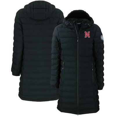 Women's Cutter & Buck Black Nashville Sounds Mission Ridge Repreve Eco Insulated Long Puffer Jacket