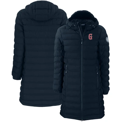 Women's Cutter & Buck Navy Greenville Drive Mission Ridge Repreve Eco Insulated Long Puffer Jacket