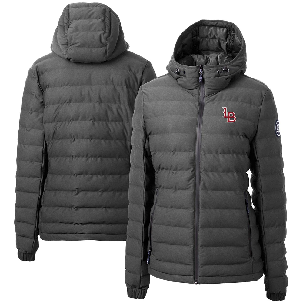 Women's Cutter & Buck Gray Louisville Bats Mission Ridge Repreve Puffer Full-Zip Jacket