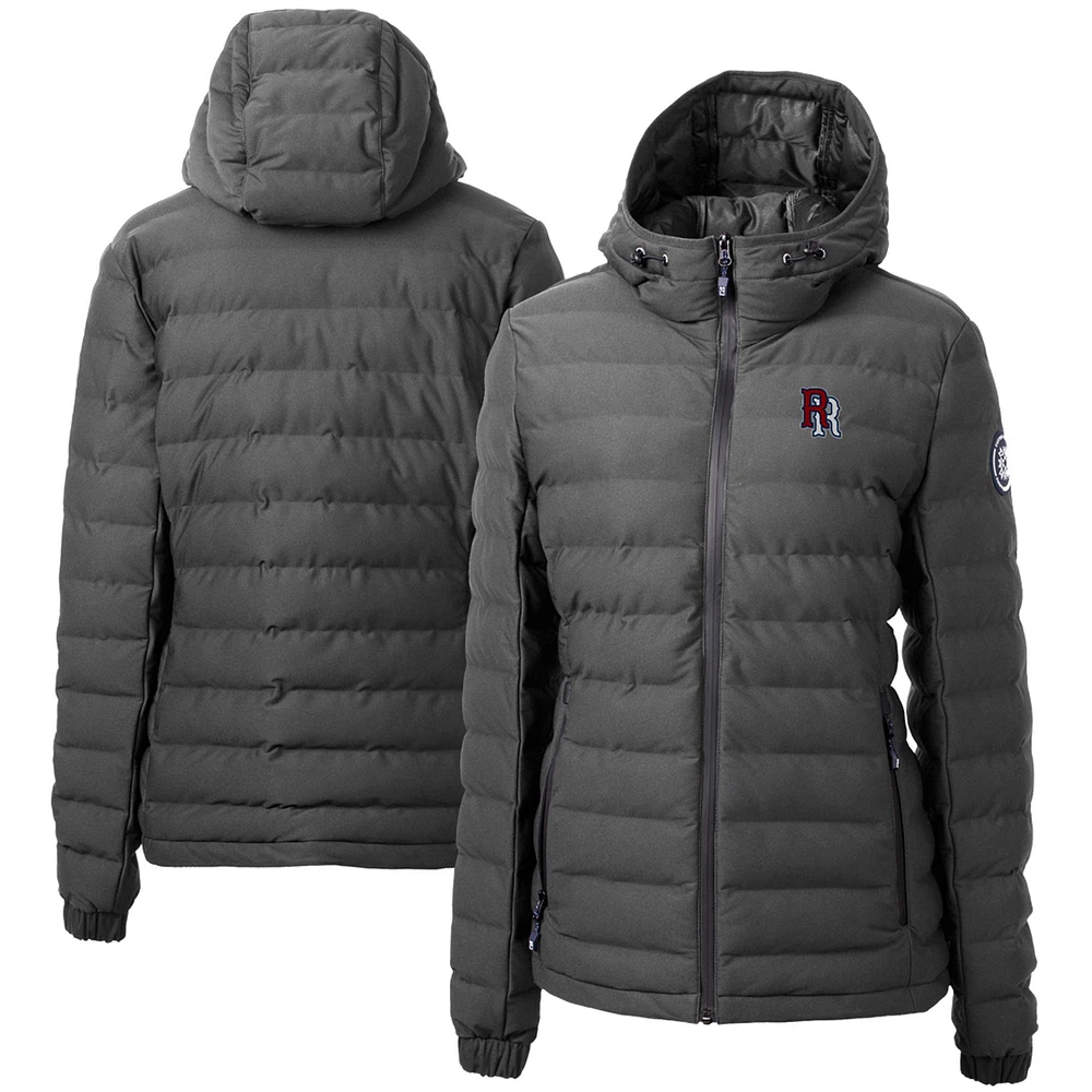 Women's Cutter & Buck Gray Round Rock Express Mission Ridge Repreve Puffer Full-Zip Jacket