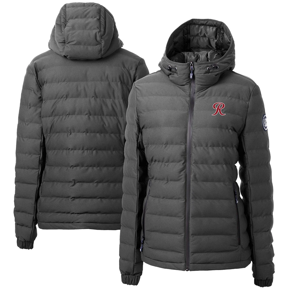 Women's Cutter & Buck Gray Tacoma Rainiers Mission Ridge Repreve Puffer Full-Zip Jacket