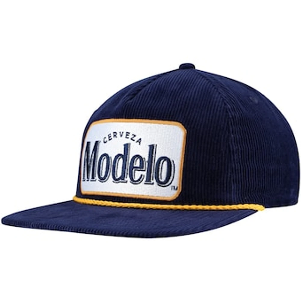 Men's Navy Modelo Corduroy Rope Golf Snapback Hat